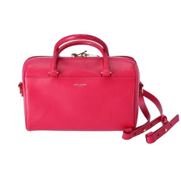 Yves Saint Laurent Handbags - Saint Laurent Paris Classic Baby Duffle Handbag 330958 Pink Leather